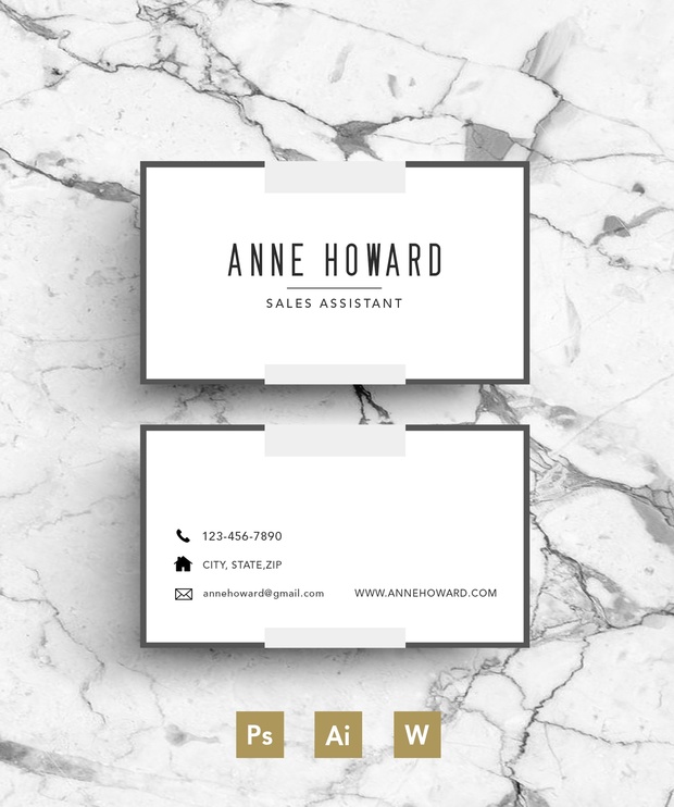 Resume template / Modern CV template / Business Card / Cover Letter / Instant Digital Download