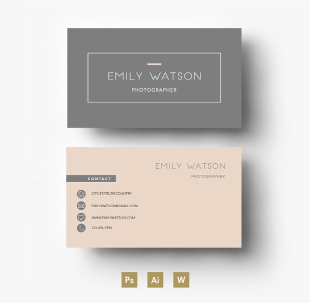 Professional Business Card PSD Template/ Editable PSD File