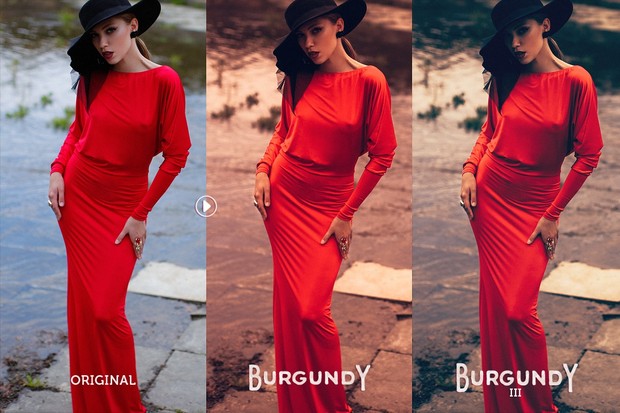 Burgundy Lightroom Preset Pack