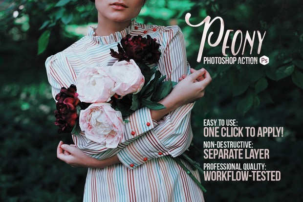 Peony Photoshop Action