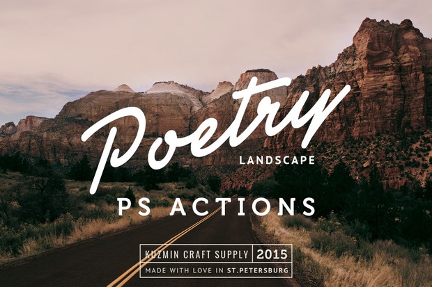 Poetry Photoshop Landscape Actions