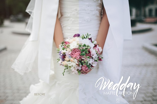 Wedday Photoshop Action