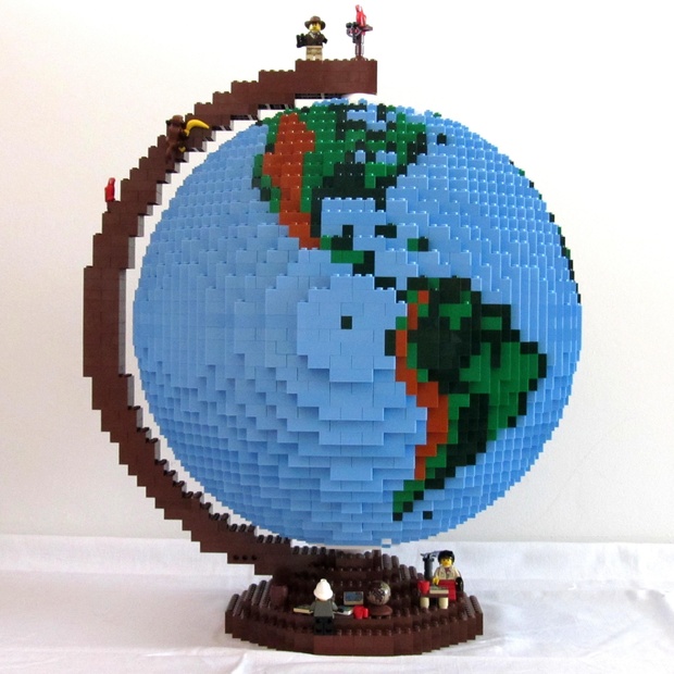 dirks LEGO globe - LDD-file, instructions, parts list
