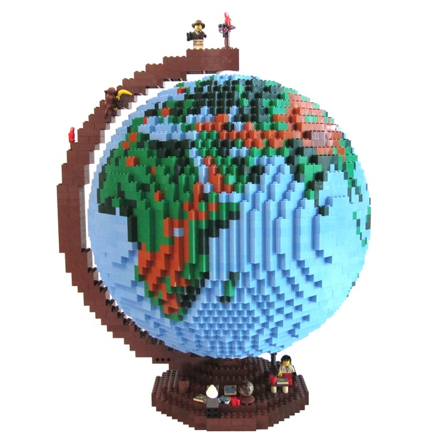 dirks LEGO globe - LDD-file, instructions, parts list
