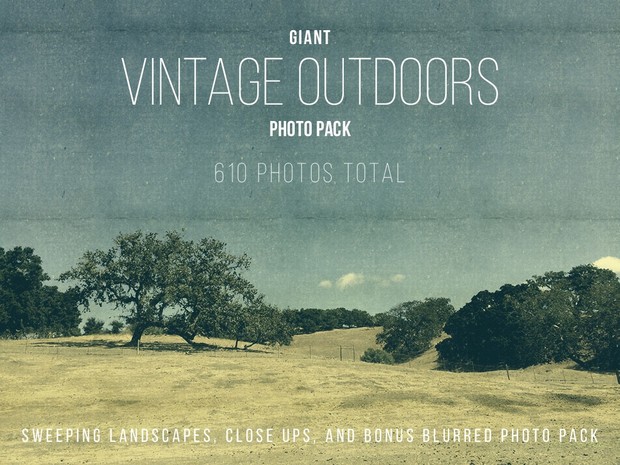 Giant Vintage Nature Photo Pack
