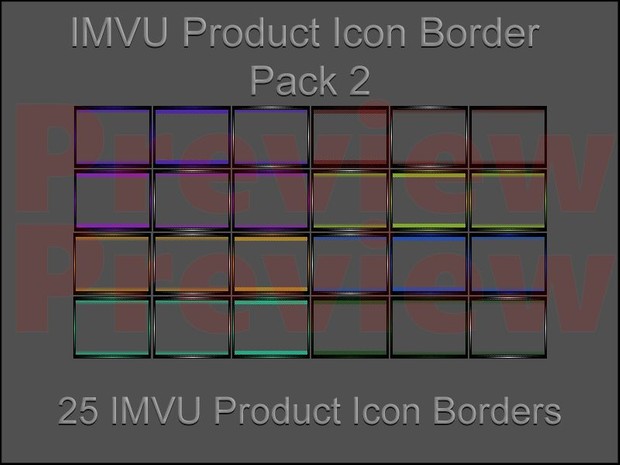 IMVU Product Icon Border Pack 2