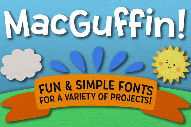MacGuffin: a fun sans-serif font set!
