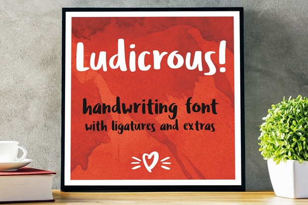Ludicrous: a free handwriting font!