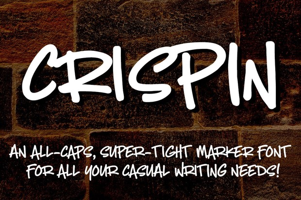 Crispin: a handwritten marker font!