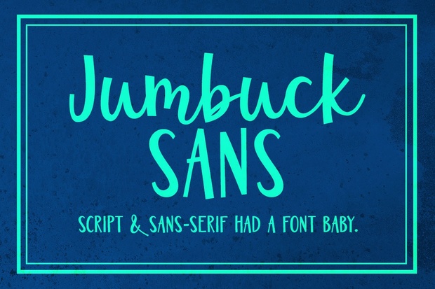 Jumbuck Sans: a sans script font!