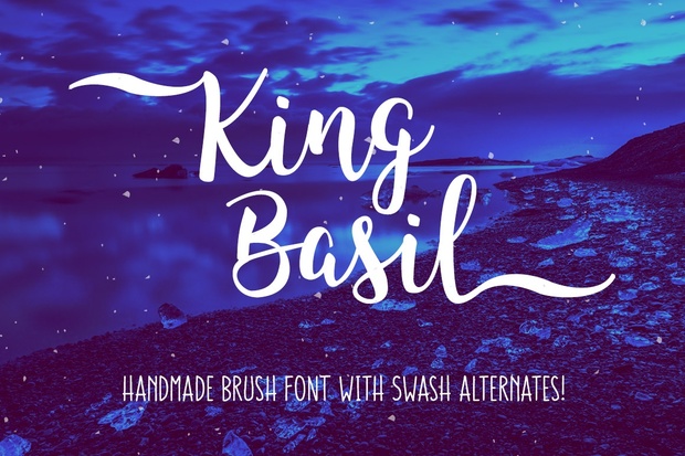 King Basil: a hand-lettered script font!