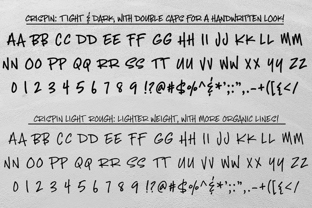 Crispin: a handwritten marker font!