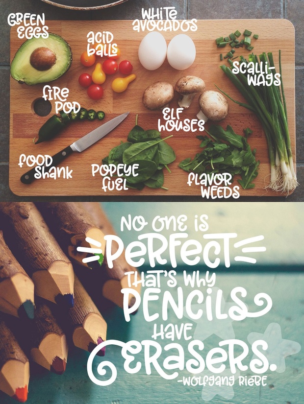 Garlic Butter: a tasty fun font!
