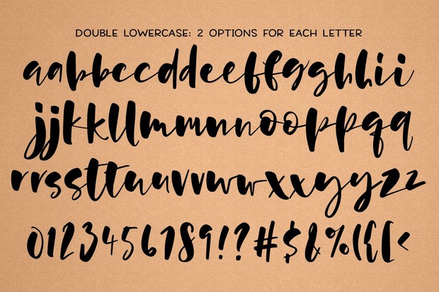 Hallsey: all-lowercase brush script font!