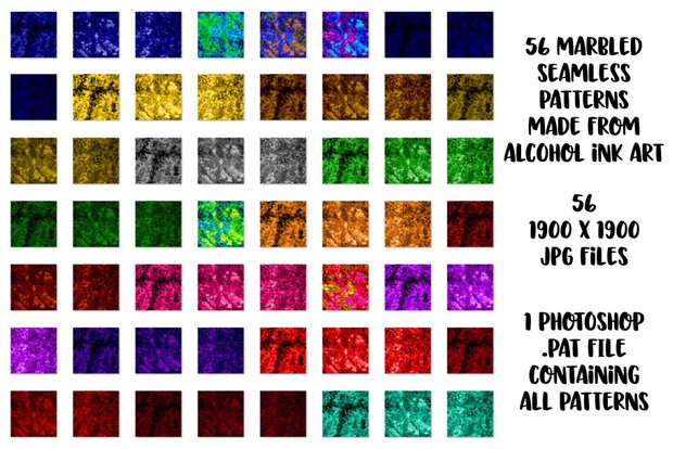 50+ Seamless Repeating Alcohol Ink Patterns