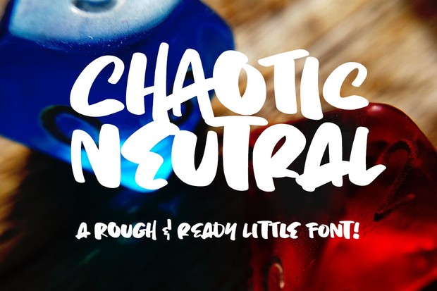 Chaotic Neutral: a rough and ready font!