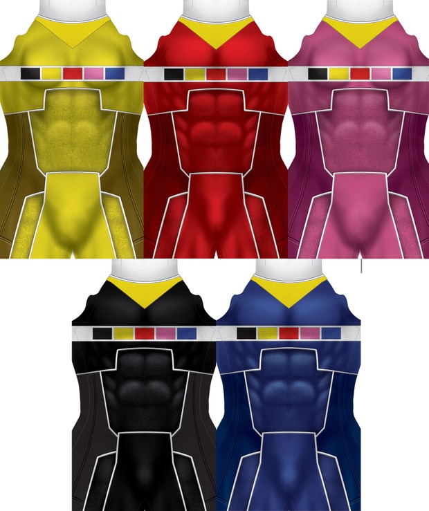 Custom Power Rangers In Space - All Rangers pattern file