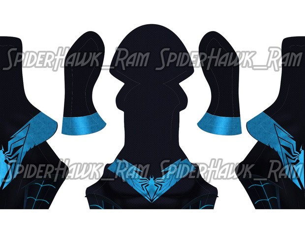 Nightwing Spiderman Pattern (Hooded ver.)
