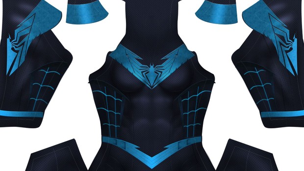 Nightwing Spiderman Female Pattern (Hooded ver.)
