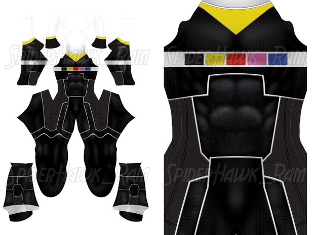 Custom Power Rangers In Space - All Rangers pattern file