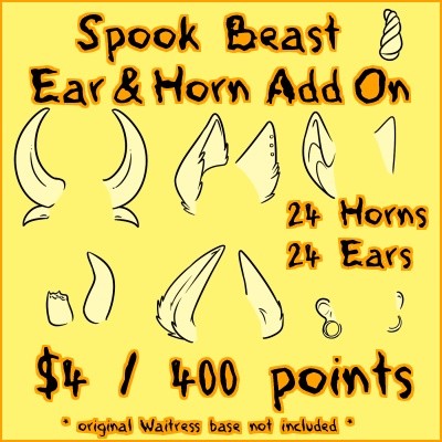 Spook Beast EARS & HORNS Add On