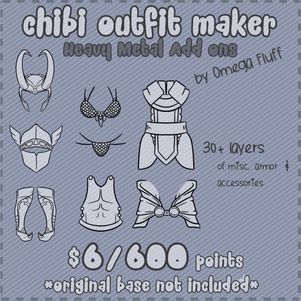 Chibi Outfit Maker Heavy Metal Add Ons