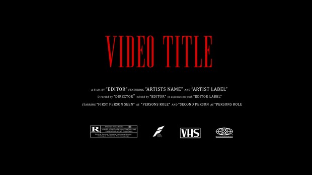 Movie Type Intro For Music Videos (Photoshop)