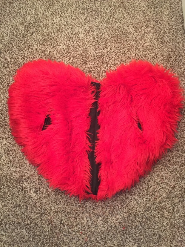 XL HEART FUR COAT