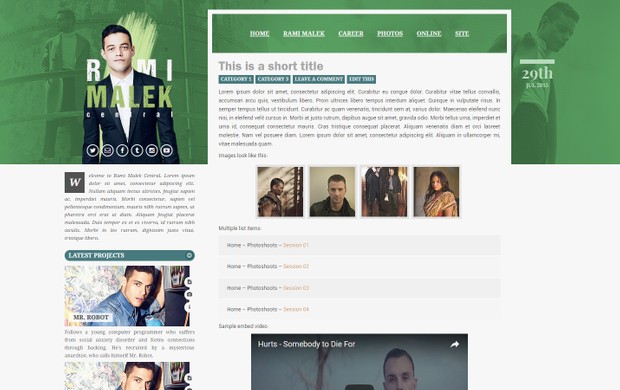 Premade 12: Genius (Version 03; Responsive Wordpress/Coppermine)