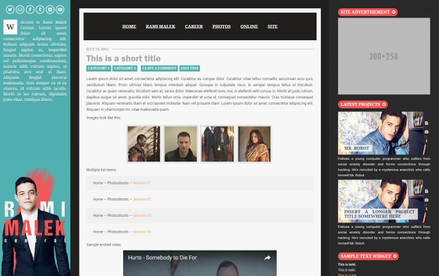 Premade 12: Genius (Version 01; Responsive Wordpress/Coppermine)