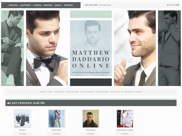 Premade 13: Handsome (Responsive; Wordpress/Coppermine)