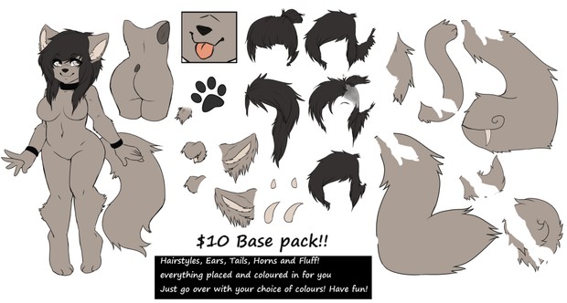 Furry Female Base Pack