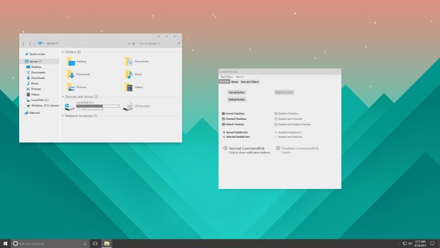 Simplify 10 Light Lines - Windows 10 Theme