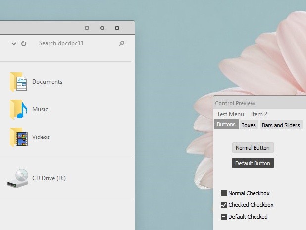 Simplify 10 Light Circles - Windows 10 Theme