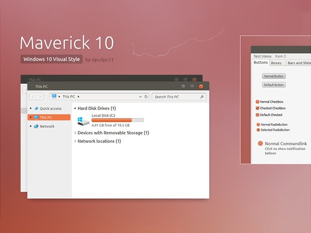 Maverick 10 - Windows 10 Theme
