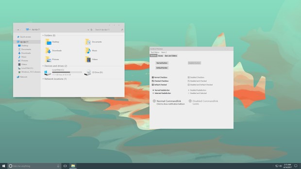 Simplify 10 Light Micro - Windows 10 Theme