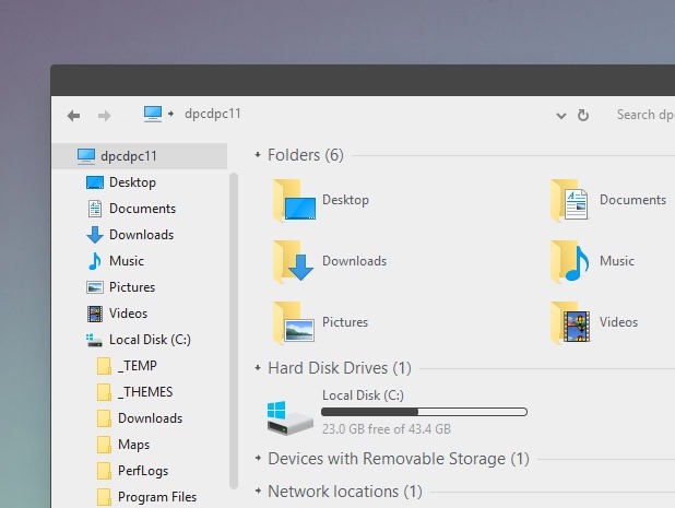 Simplify 10 Dark Circles - Windows 10 Theme