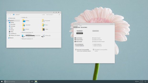 Simplify 10 Light Circles - Windows 10 Theme