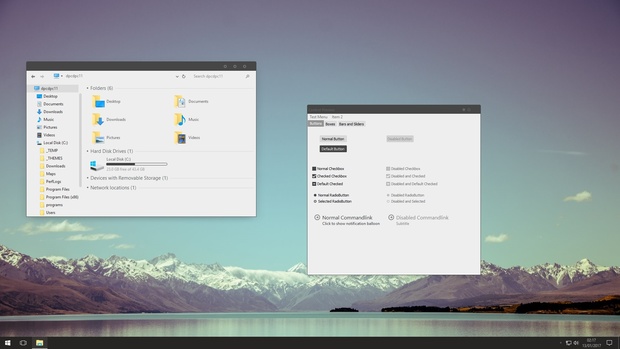 Simplify 10 Dark Circles - Windows 10 Theme