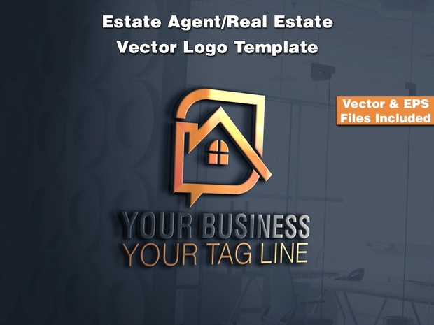 Estate Agent/Real Estate Vector Logo Template 2