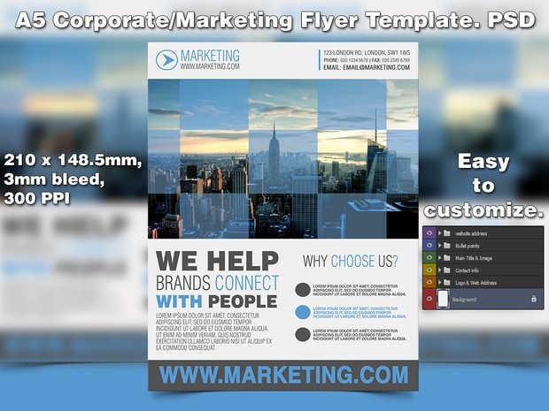 Marketing Flyer Template (PSD)