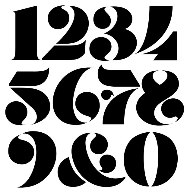 Robu Stencil Numerals Handset