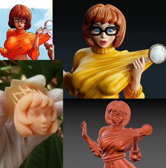 Velma Scooby Doo 3D model 3D printable