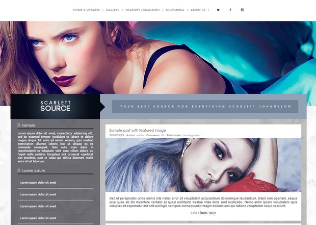 Wordpress theme 01