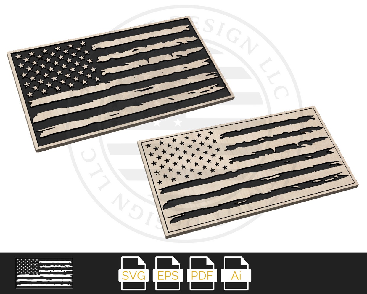 Download Tattered American Flag Worn Flag Svg American Flag Patriot Design Llc