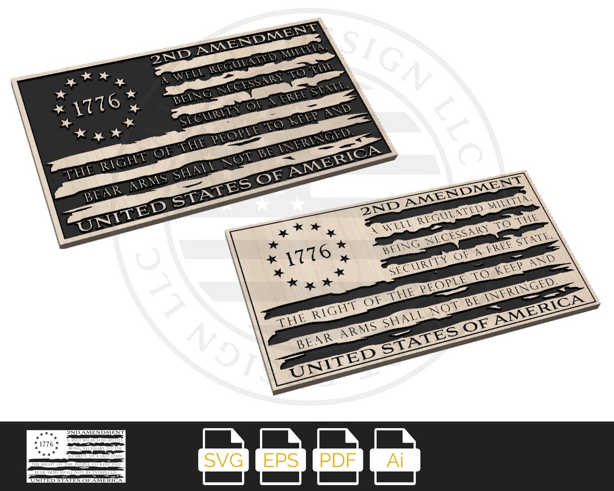 Download 1776 Betsy 2A Text Tattered American Flag - 2nd Amendm ...