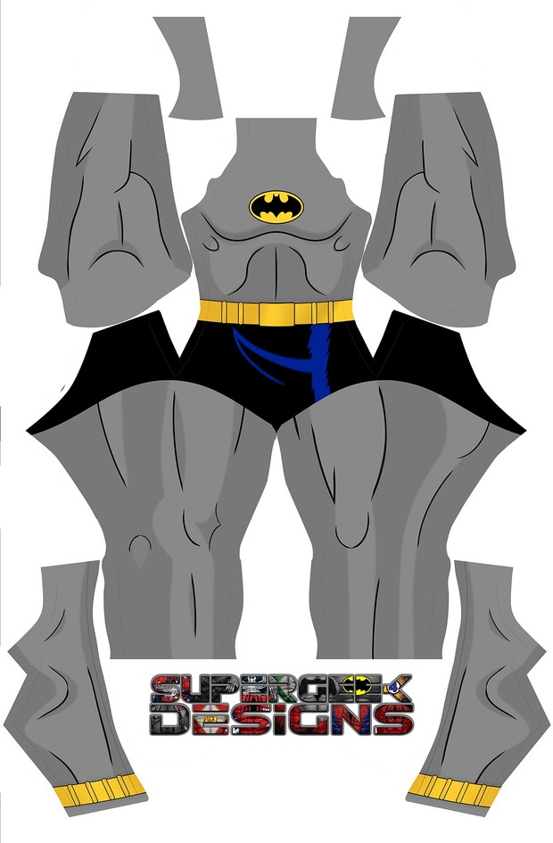 BATMAN the animated TV show (no belt, no pants) pattern file
