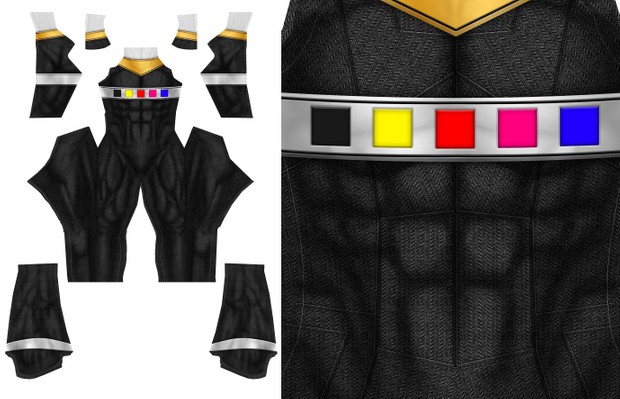 BLACK POWER RANGER IN SPACE pattern file
