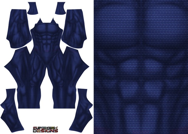 SUPERMAN UNDERSUIT (minus boots, emblem trimming etc) pattern file
