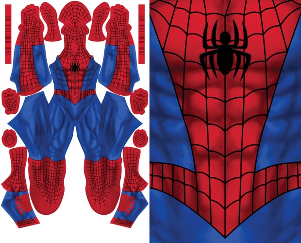 NEW COMIC SPIDER-MAN (altered colors)